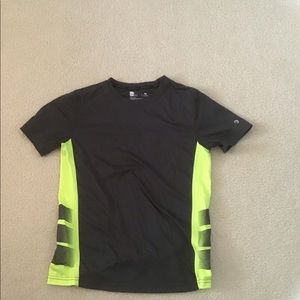 Grey and safety green T - shirt